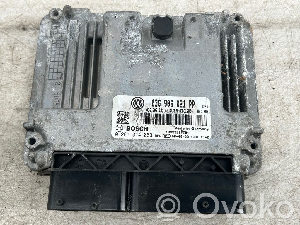 Engine control unit/module   03G906021PP,03G906021AN,0281014063