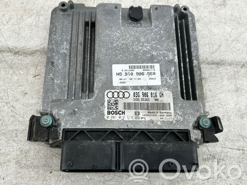 Engine control unit/module   03G906016GN,1039S07893,0281012113