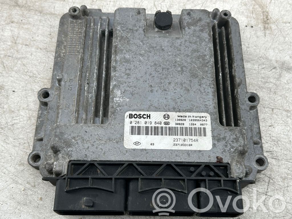 Engine control unit/module   237101754R,0281019840,237103316R