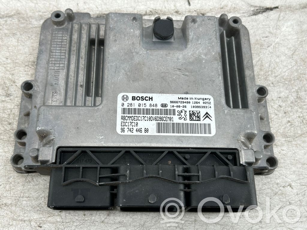 Engine control unit/module   9666729480,9674244680,0281015848