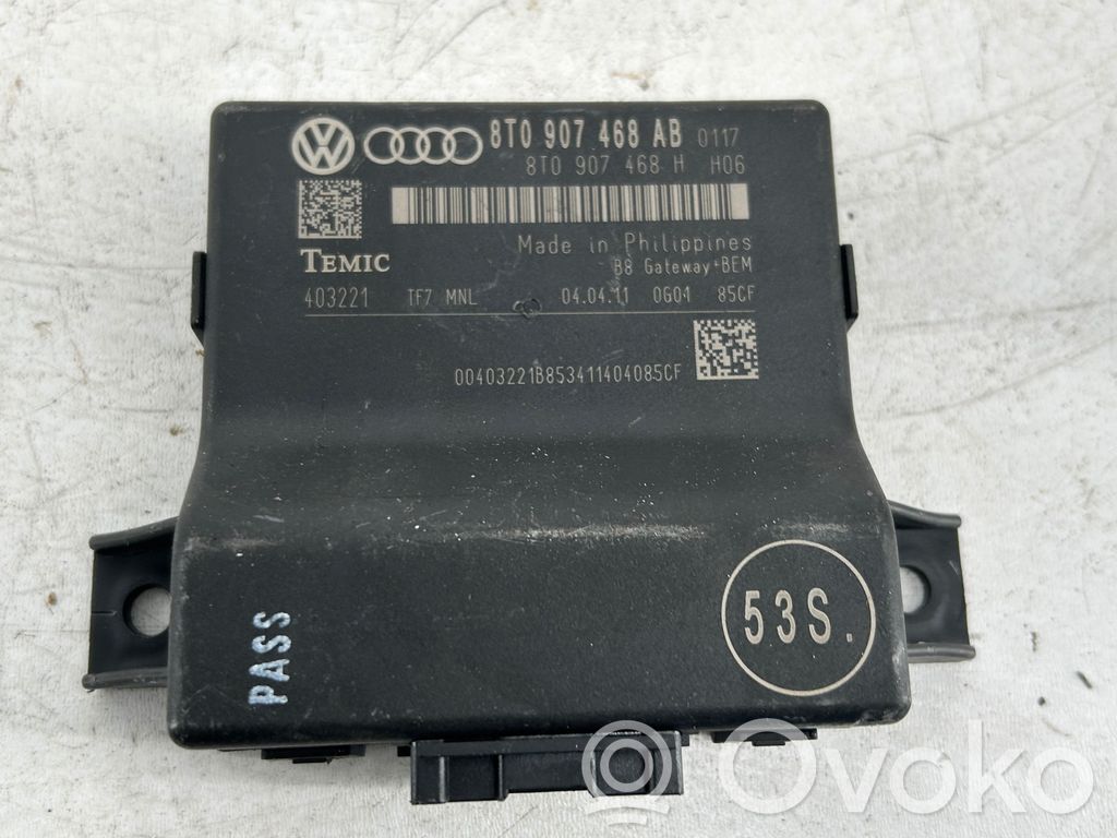 Audi A4 S4 B8 8K Módulo de control Gateway 