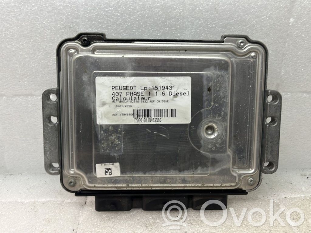 Peugeot 407 Engine control unit/module 