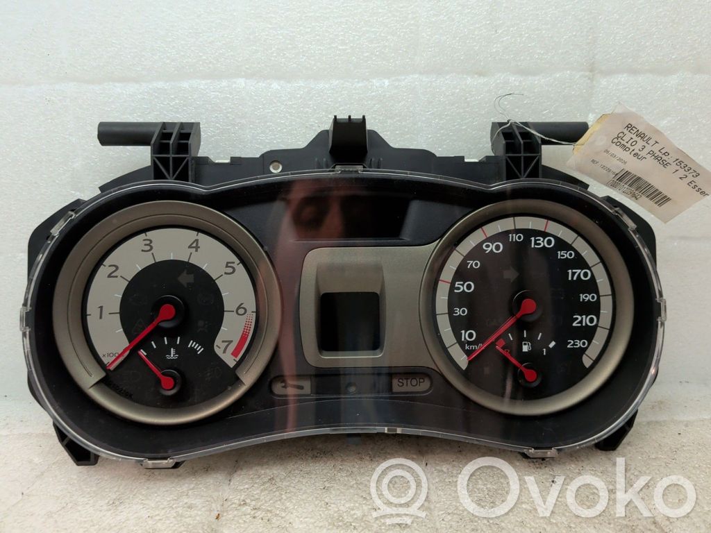 Renault Clio III Velocímetro (tablero de instrumentos) 