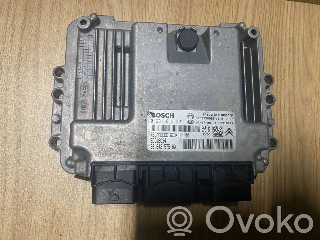 Engine control unit/module   0281013332,9664257580,9653958980