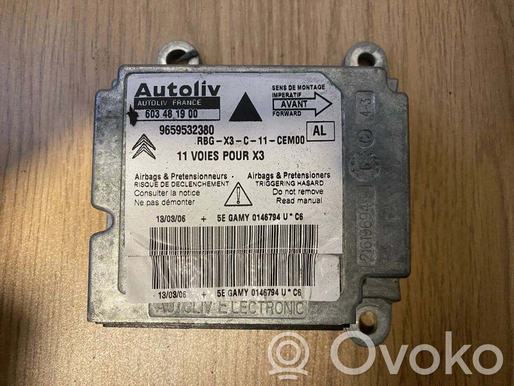Airbag control unit/module   9659532380,603481900