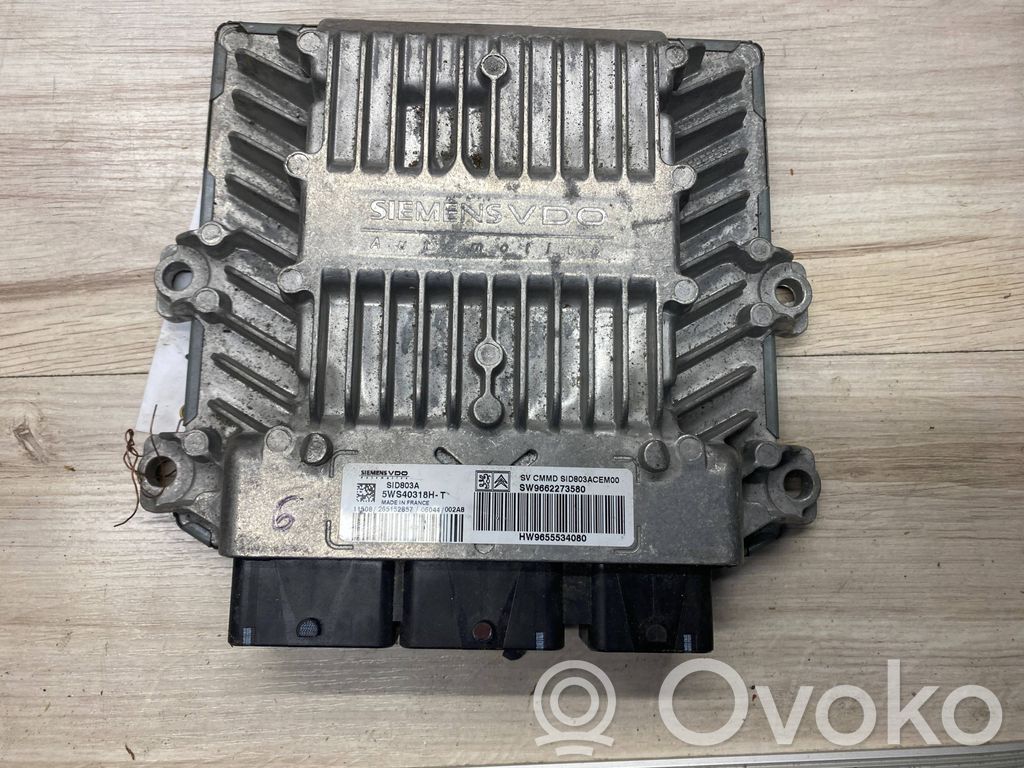 Unidad de control/módulo del motor   5WS40318HT,9655534080,9662273580