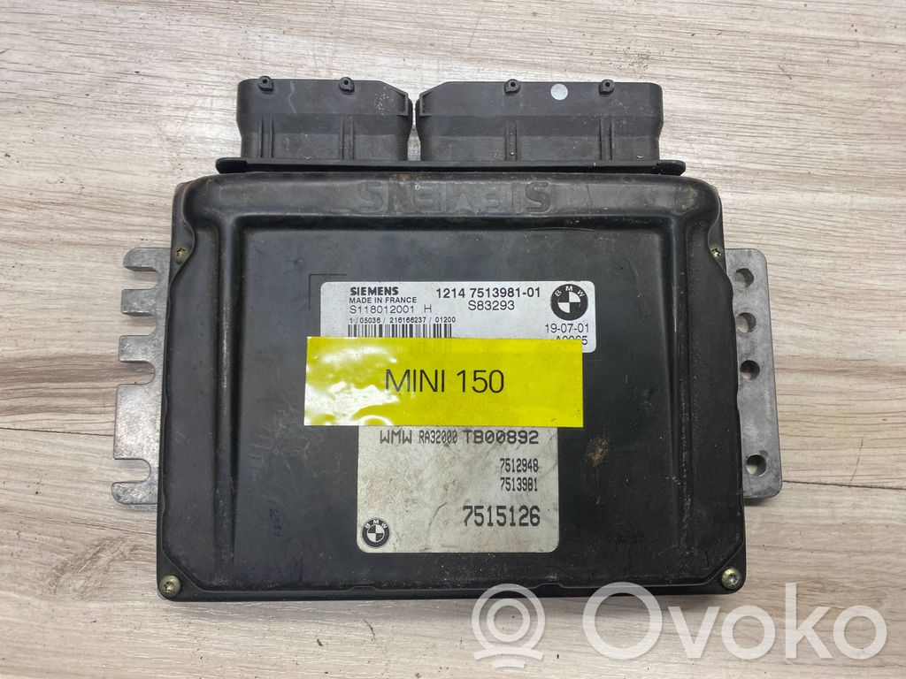Engine control unit/module   S118012001H,7513981,7515126