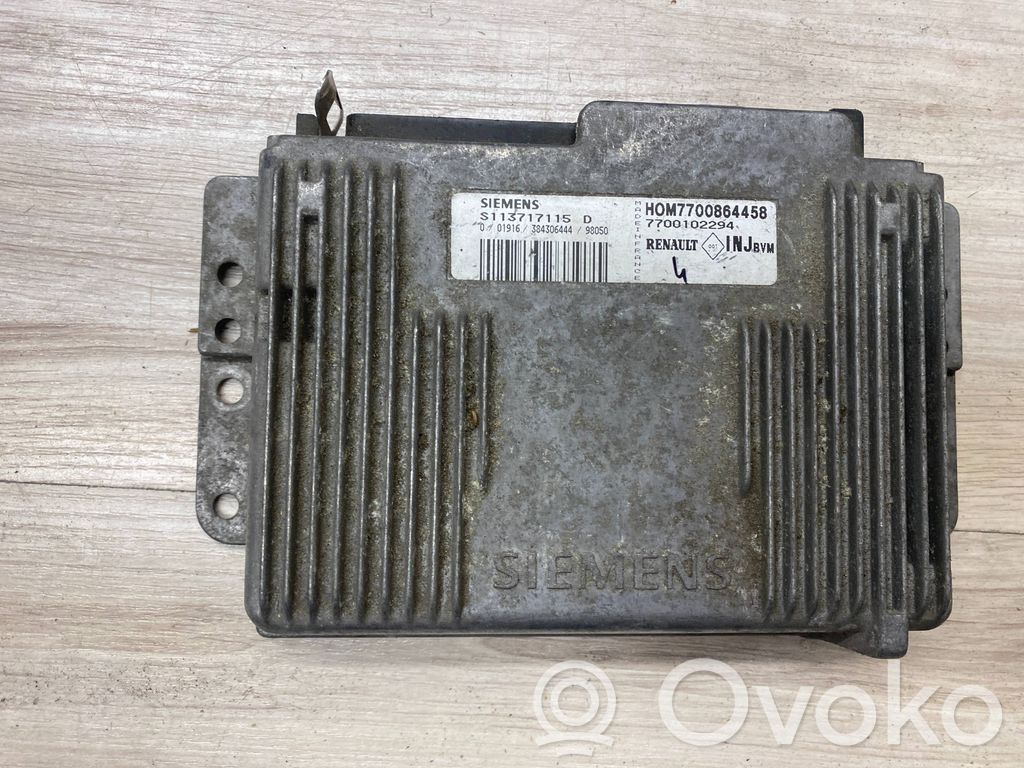 Engine control unit/module   S113717115D,7700864458,7700102294