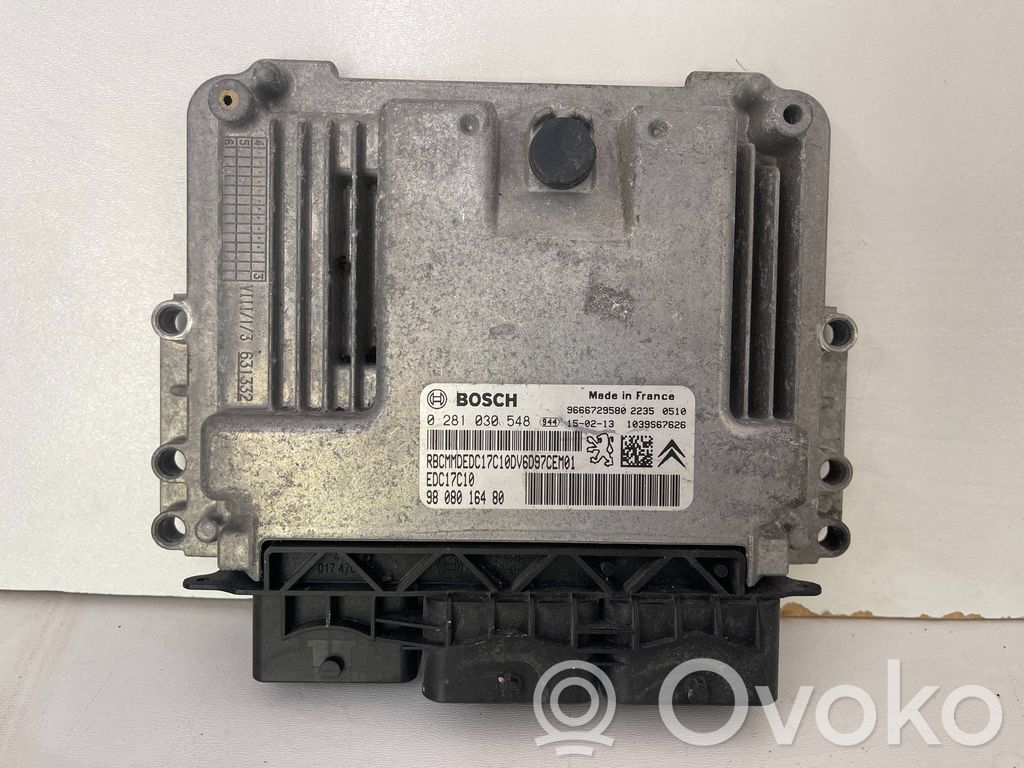 Engine control unit/module   9666729580,9808016480,0281030548