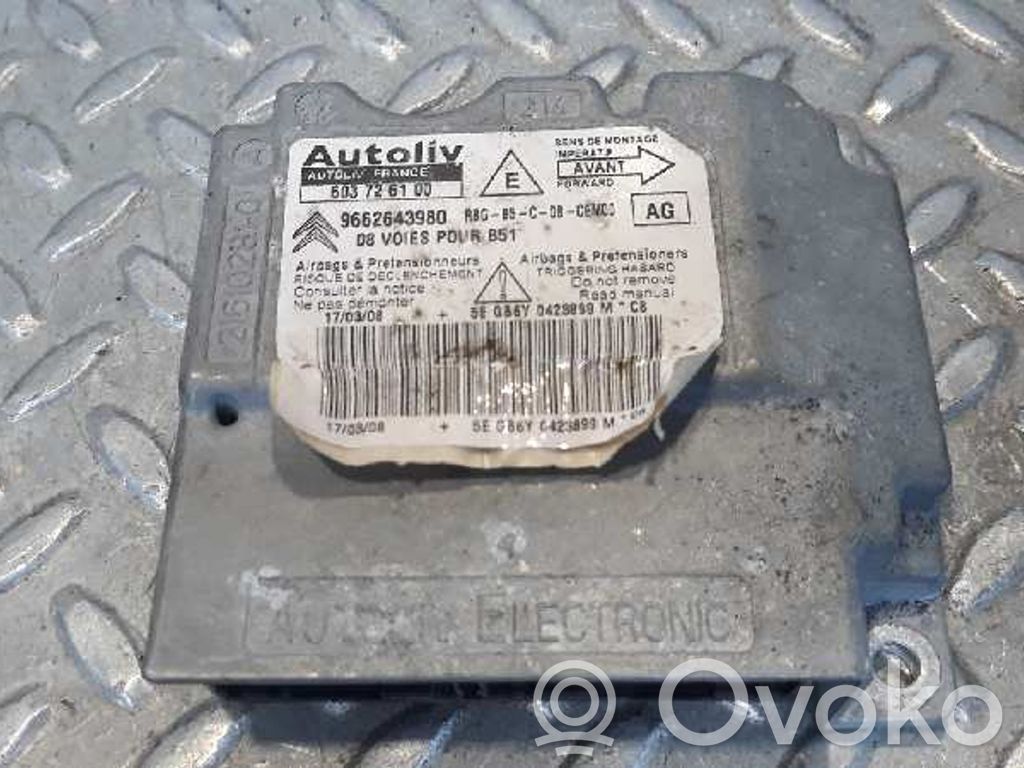 Citroen C4 Aircross Sterownik / Moduł Airbag 