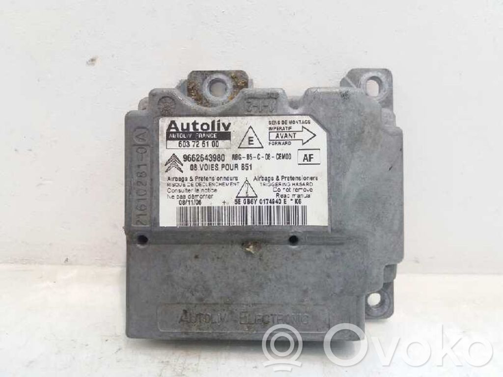 Citroen C4 I Picasso Sterownik / Moduł Airbag 