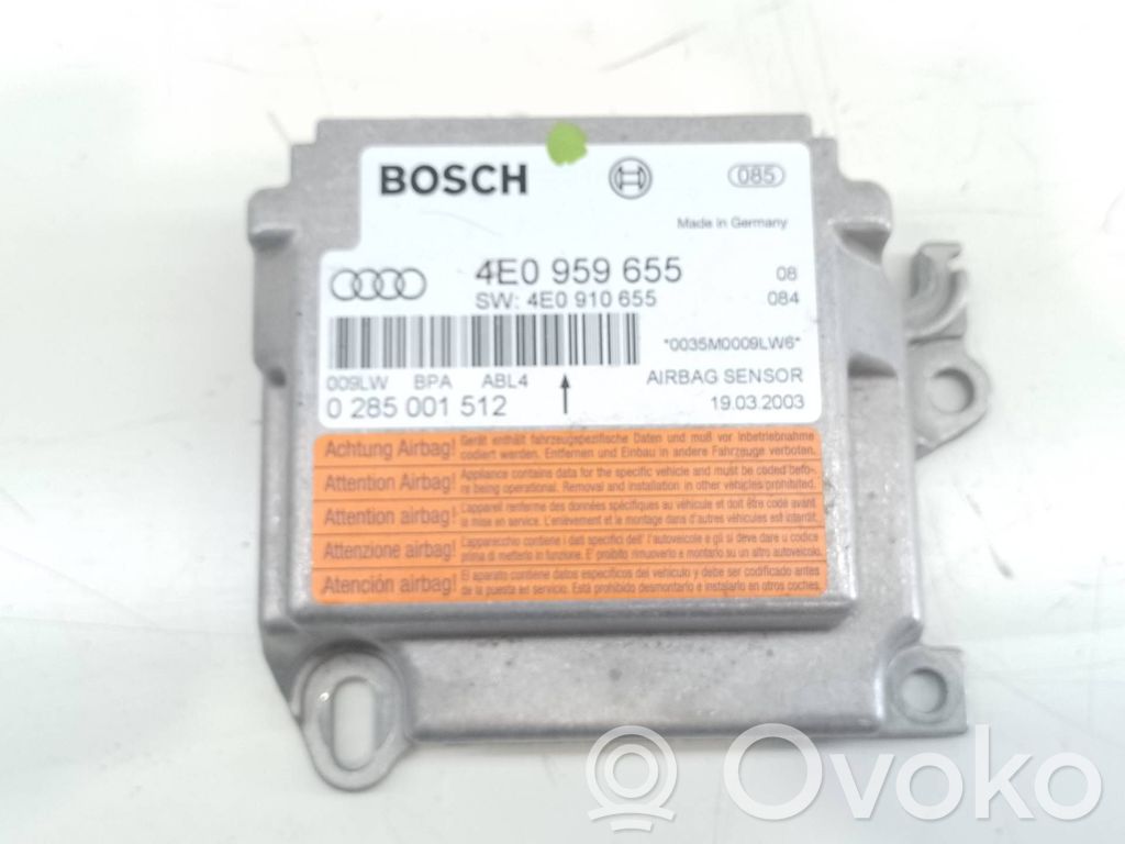 Turvatyynyn ohjainlaite/moduuli   4E0959655