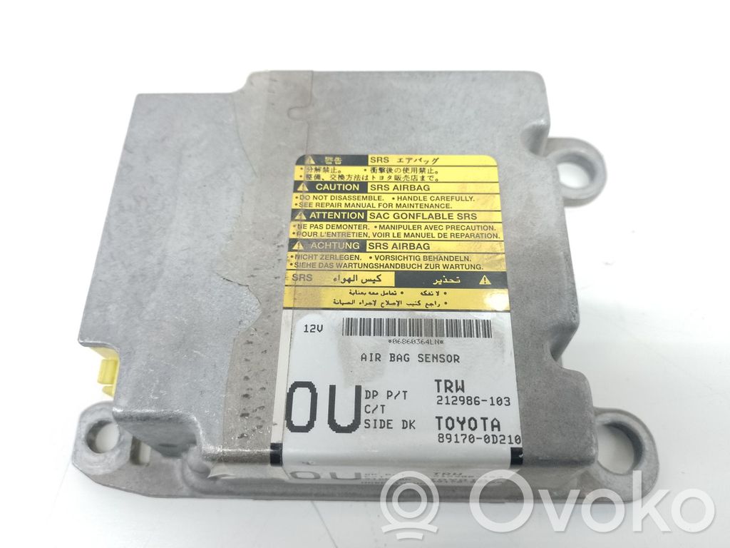 Toyota Yaris Unitate/modul de comandă airbaguri 