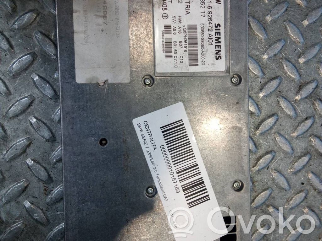 BMW 7 E65 E66 Engine control unit/module 
