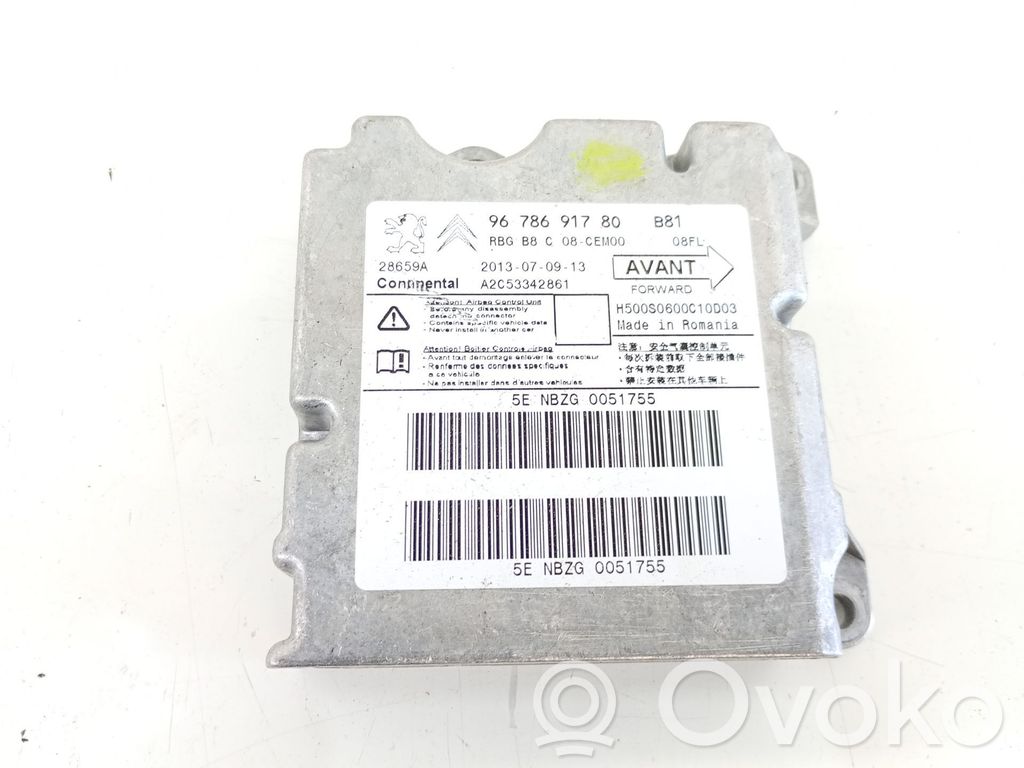 Citroen DS5 Module de contrôle airbag