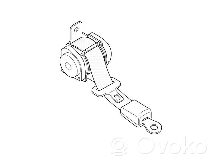 Opel Zafira C Rear seatbelt 