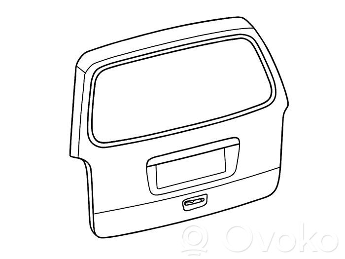Opel Agila B Tailgate/trunk/boot lid 