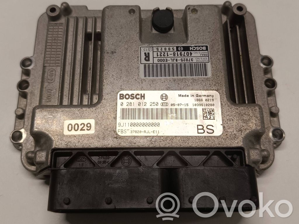 Engine control unit/module   0281012250,37820RJLE11