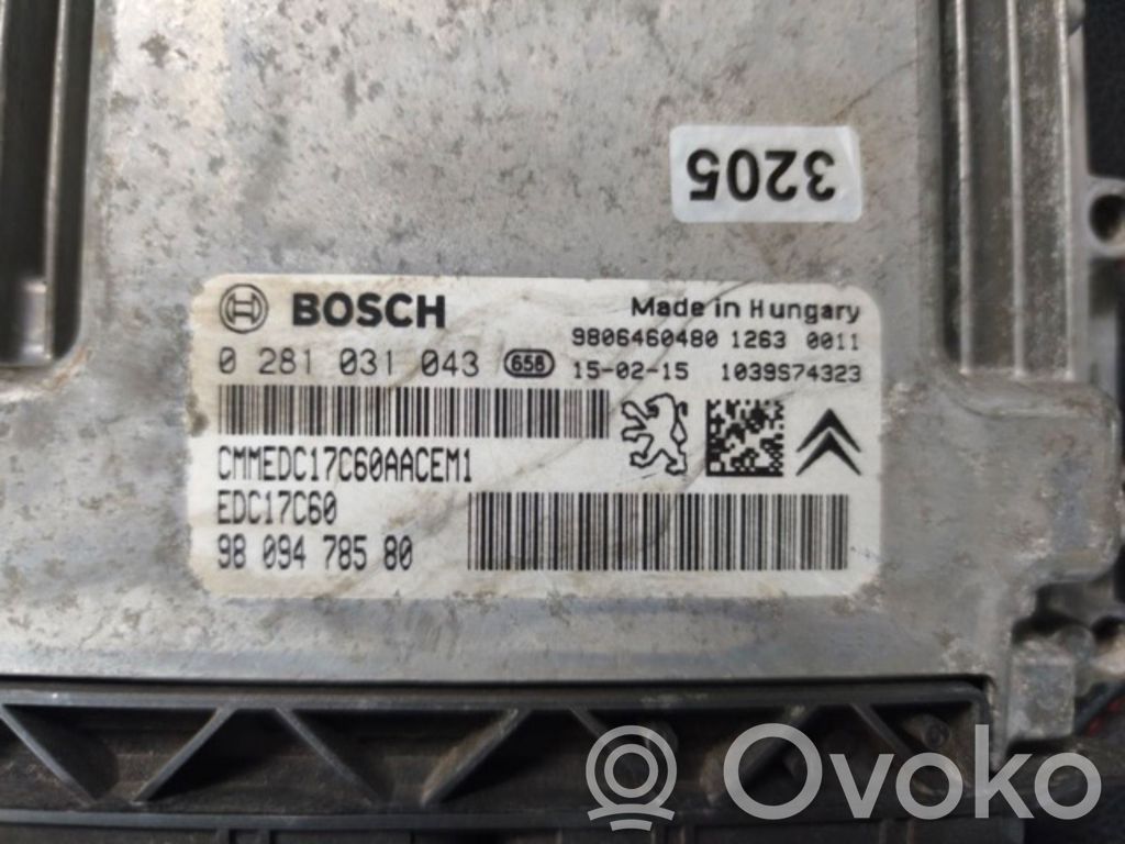Peugeot 3008 I Engine control unit/module 