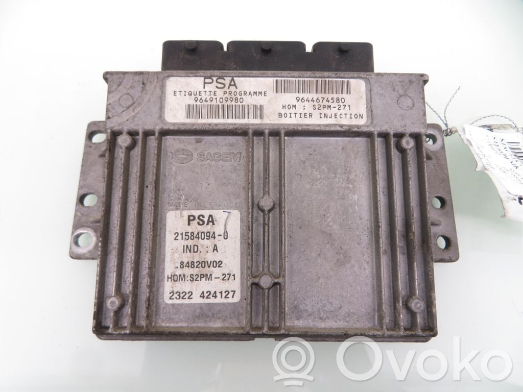 Engine control unit/module   9649109980,9649109980