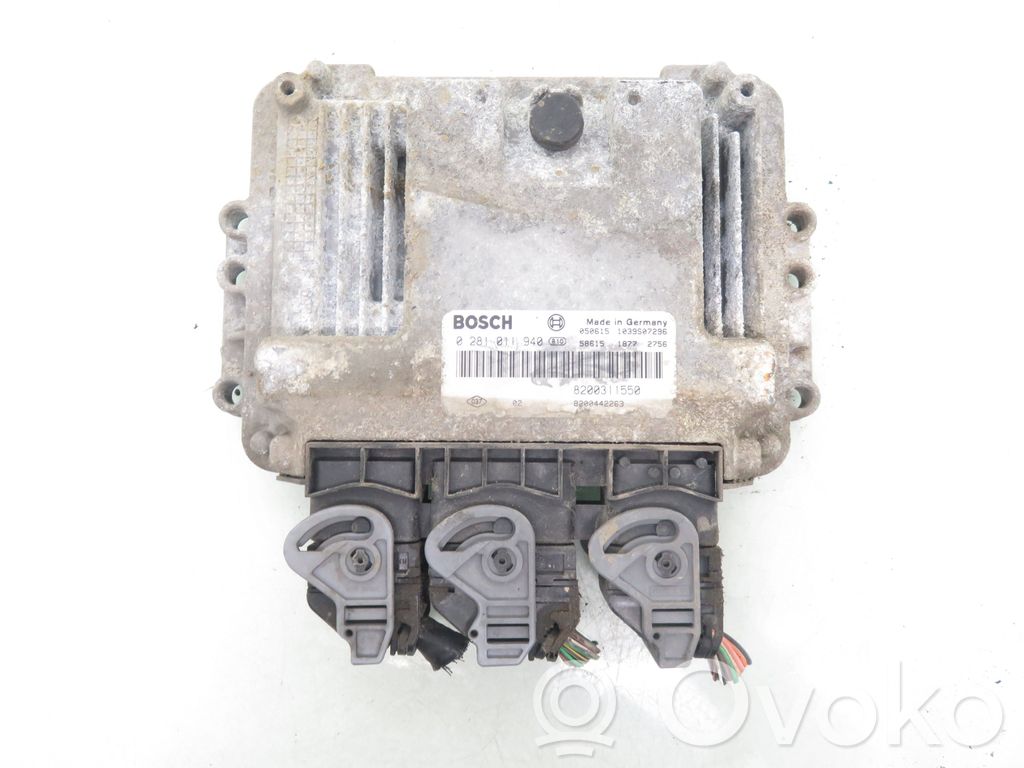 Engine control unit/module   8200311550,0281011940,8200442263,0281011940,8200311550,8200442263