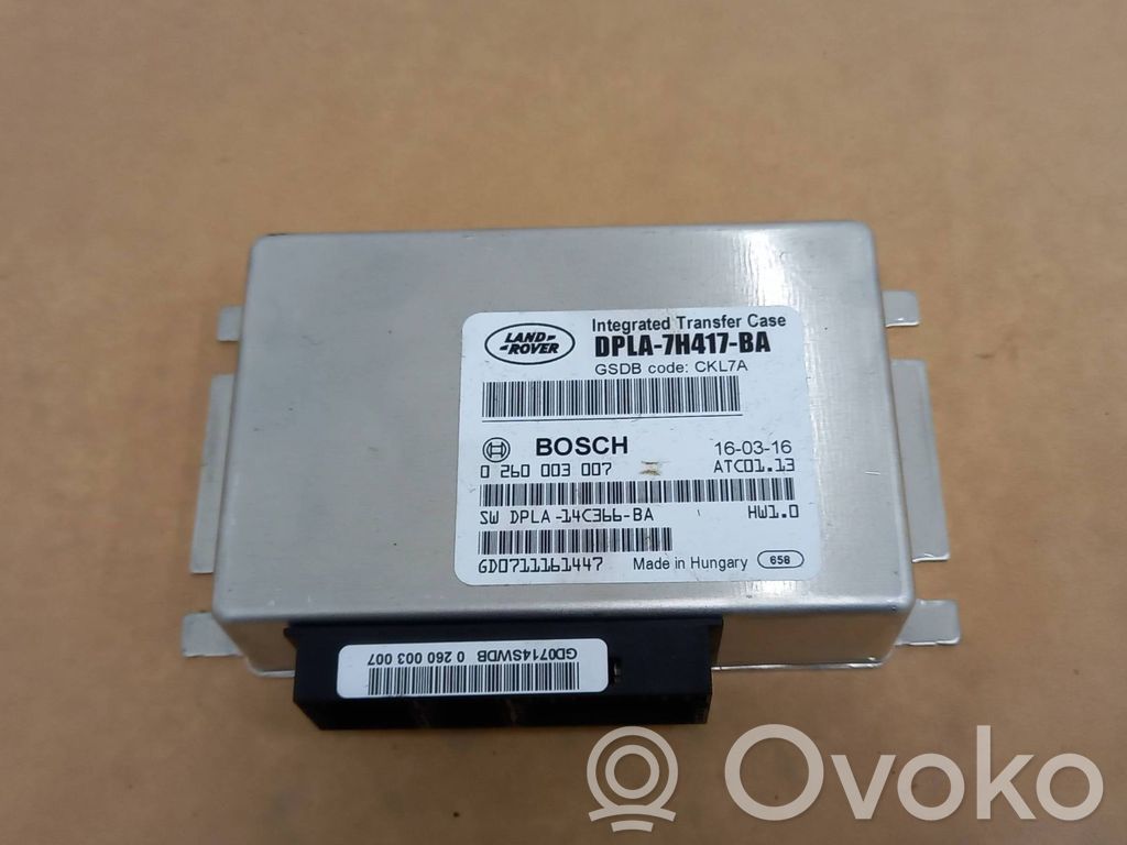 Gearbox control unit/module   DPLA14C366BA,0260003007,SWDLA14C366BA,0260003007,GD0711161447,GD0714SWDB