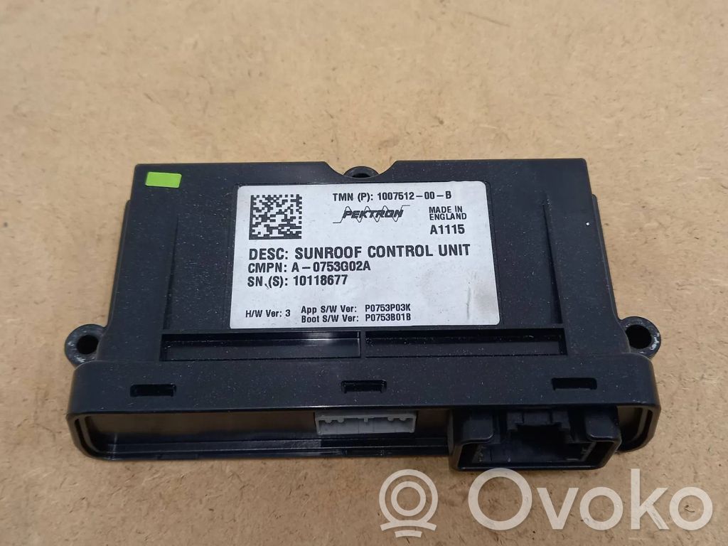 Moduł / Sterownik szyberdachu   100751200B,10118677,0753G02A