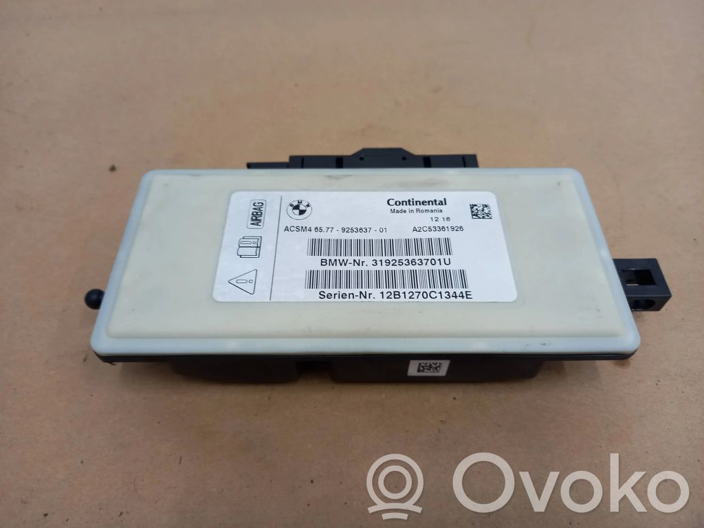 BMW 6 F12 F13 Sterownik / Moduł Airbag 