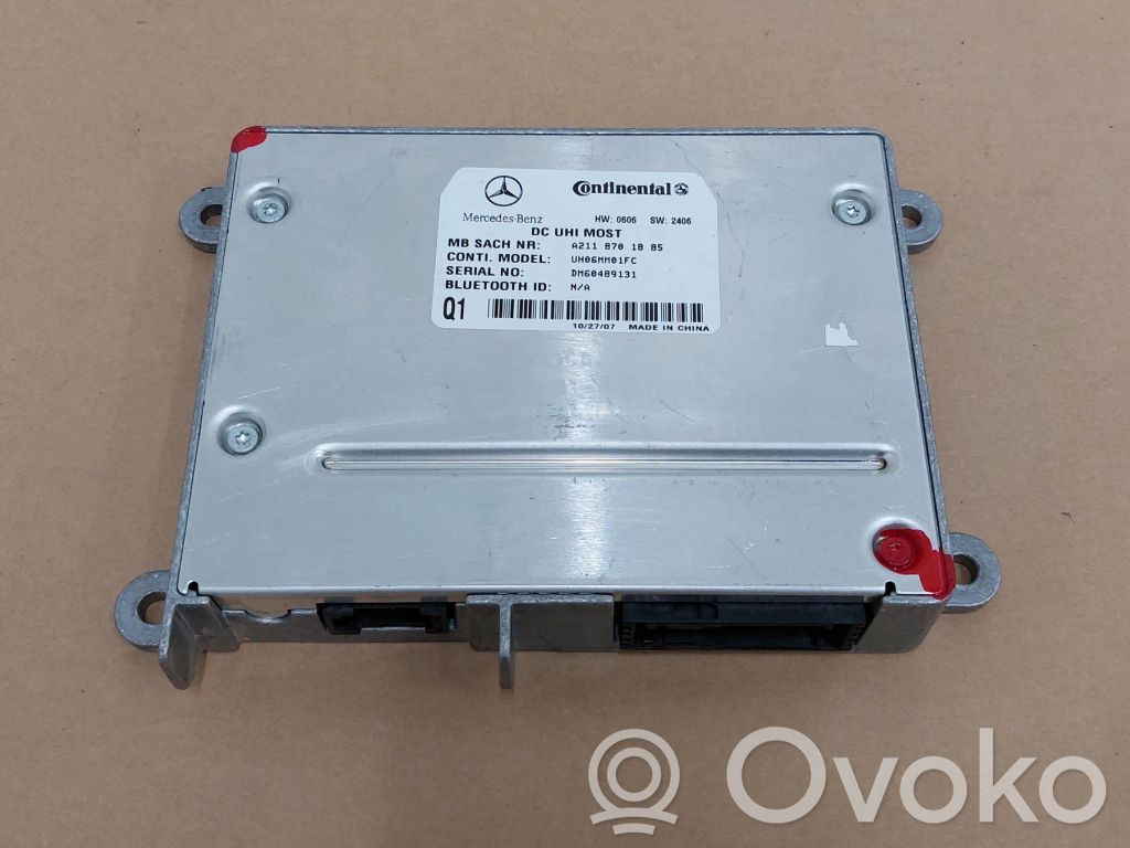 Mercedes-Benz SLK R171 Moduł / Sterownik Bluetooth 