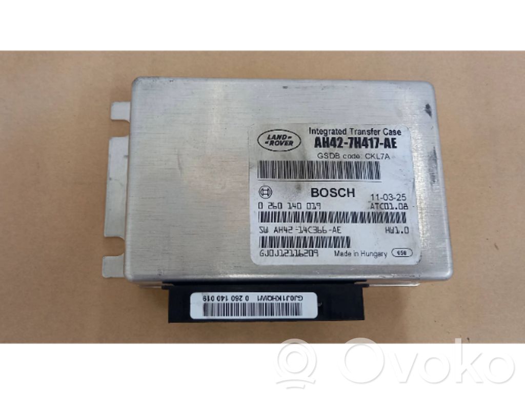 Sterownik / Moduł skrzyni biegów   AH427H417AE,0260140019,AH4214C366AE,0260140019,GJ0J12116209,GJ0J1KHQW1