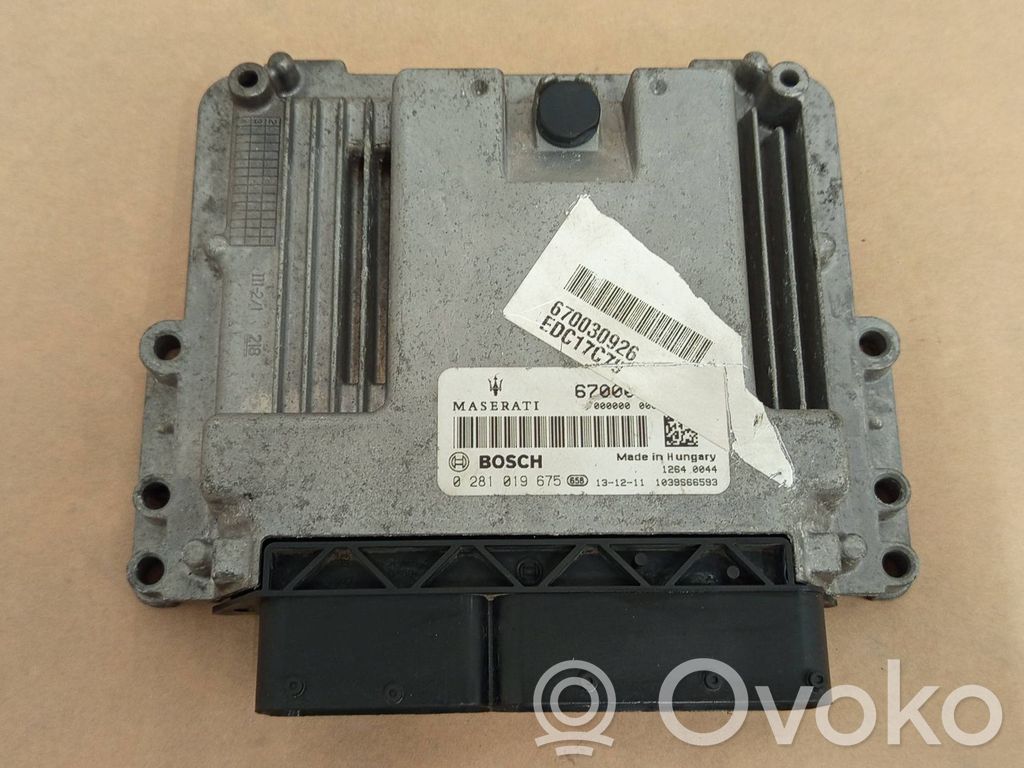 Maserati Ghibli Engine control unit/module 