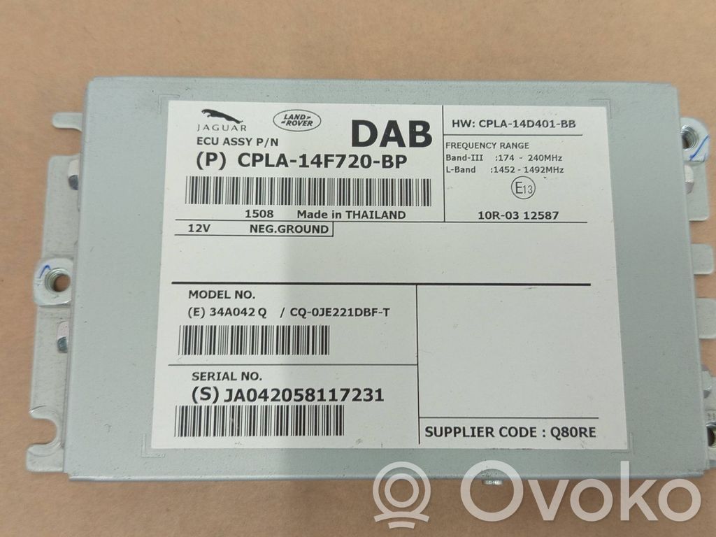 Other control units/modules   CPLA14F720BP,CPLA14D401BB,10R0312587,JA042058117231