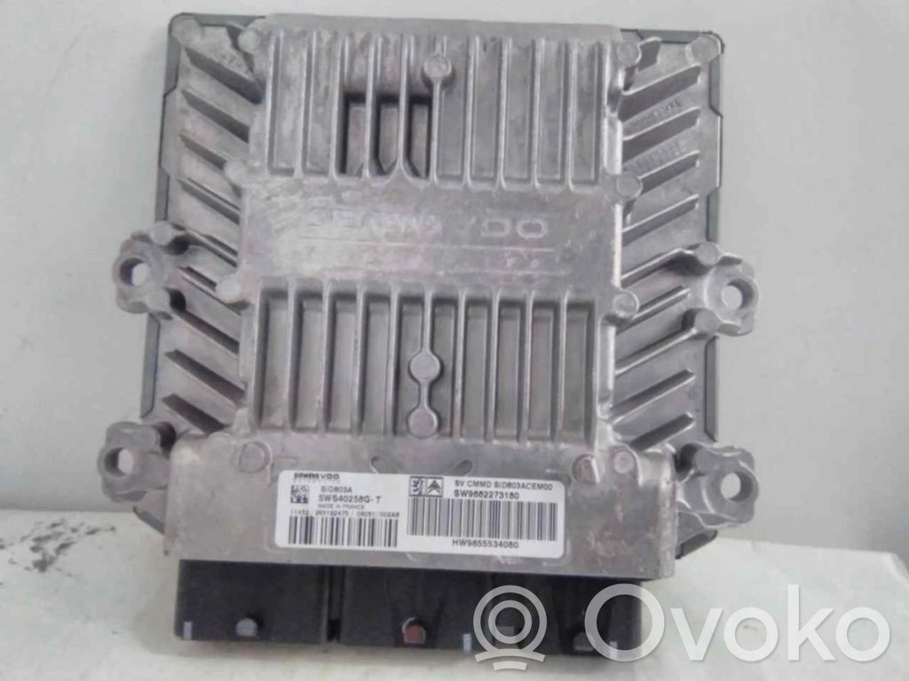 Engine control unit/module ECU   SW9662273180