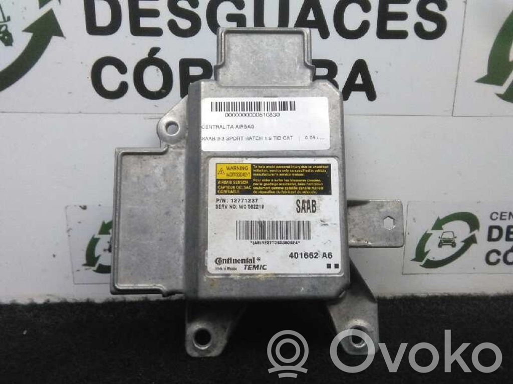 Unidad de control/módulo del Airbag   12771237401662A6
