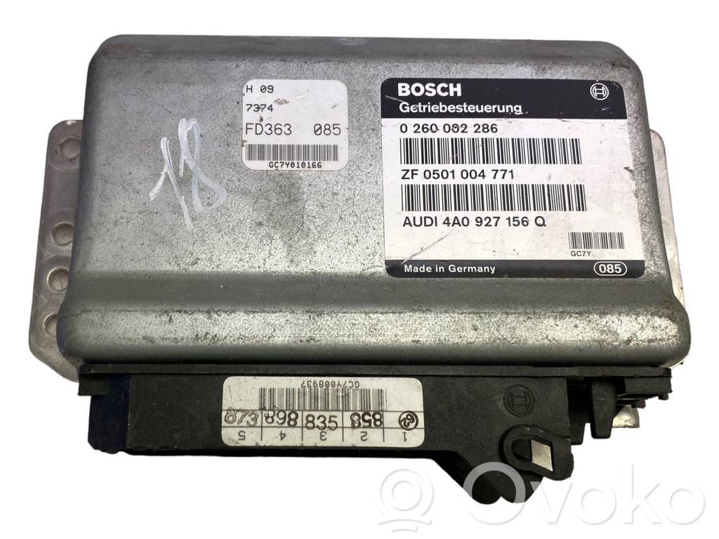 Sterownik / Moduł skrzyni biegów   4A0927156Q,0260002286,ZF0501004771