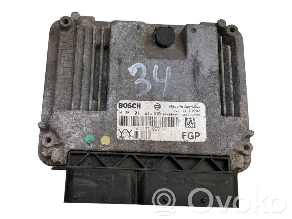 Engine control unit/module   55193967,0281011915