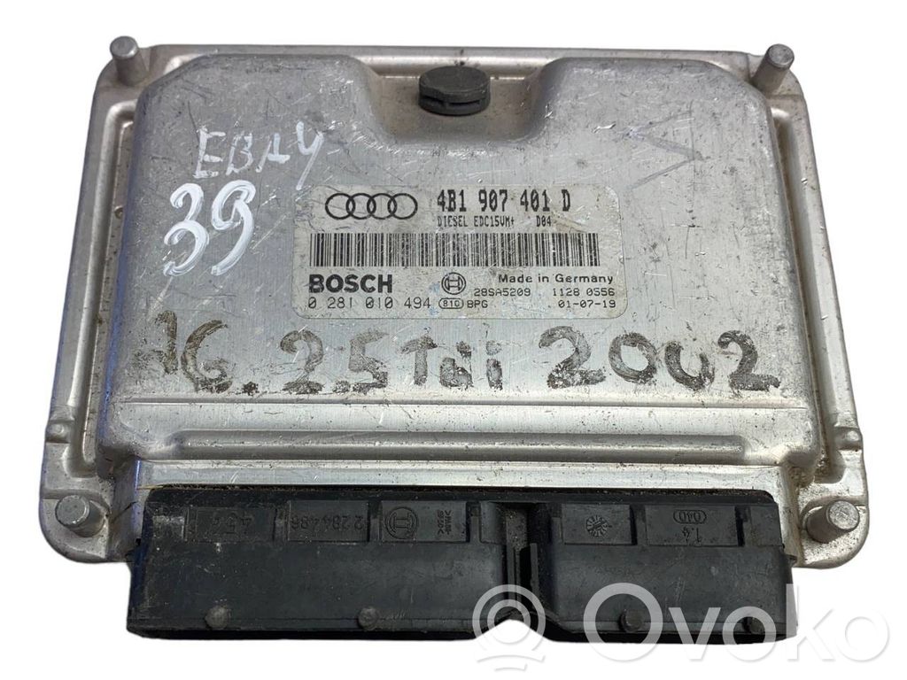 Engine control unit/module   4B1907401D,28SA5209,0281010494