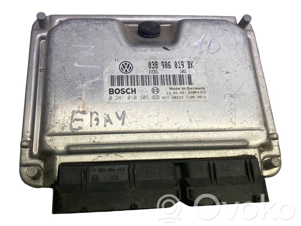 Engine control unit/module   038906019BK,28SA4359,0281010305