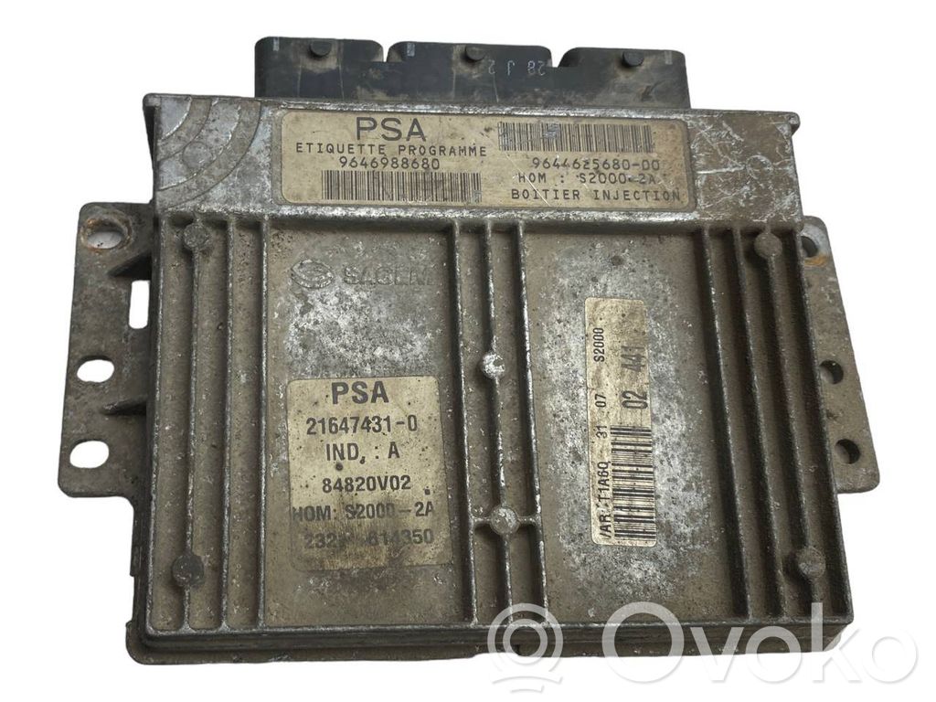 Peugeot 206 Engine control unit/module 
