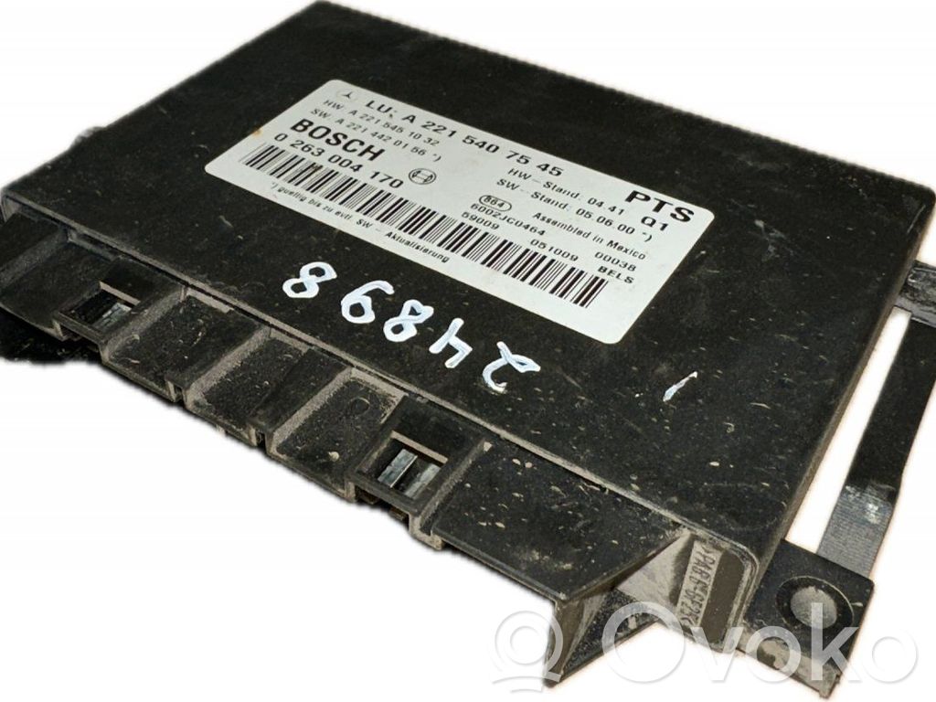 Sterownik / Moduł parkowania PDC   A2215407545,A2215407545