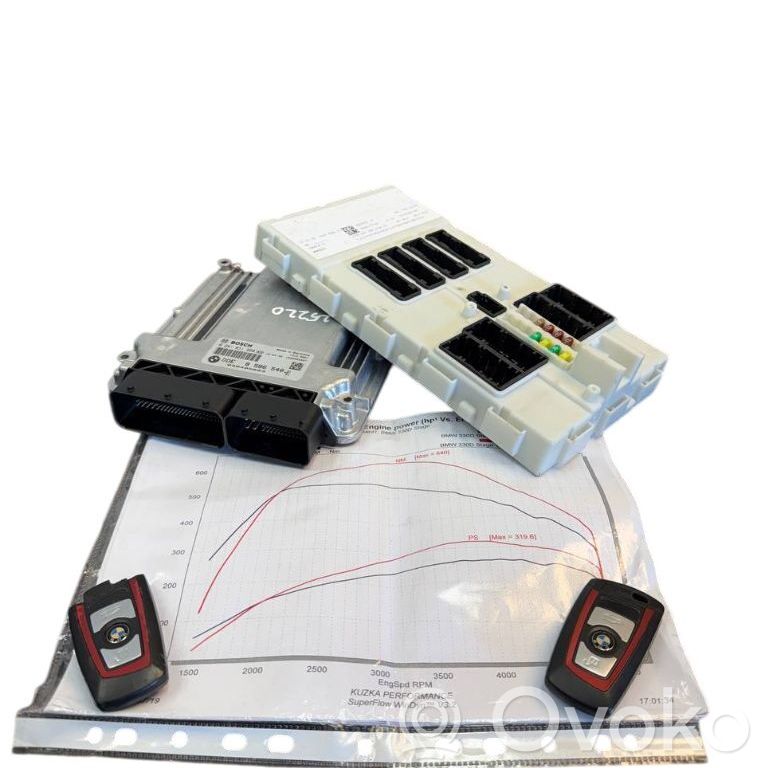 BMW 3 F30 F35 F31 Komputer / Sterownik ECU i komplet kluczy 