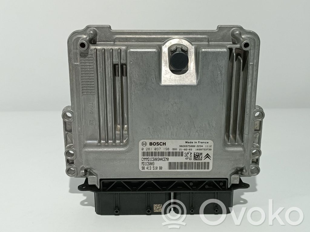 Engine control unit/module   9841351080,0281037198