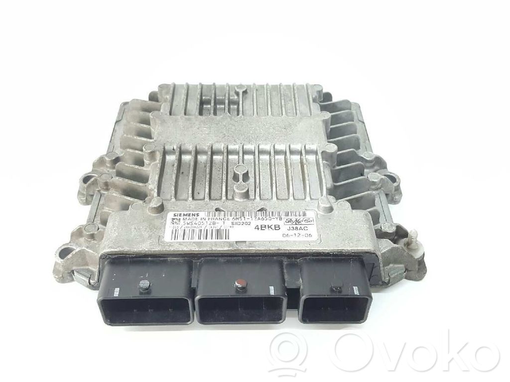 Engine control unit/module   6M5112A650YB,5WS40512B,J38AC