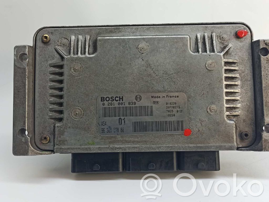 Sterownik / Moduł ECU   9630059880,0281001839,1938F3