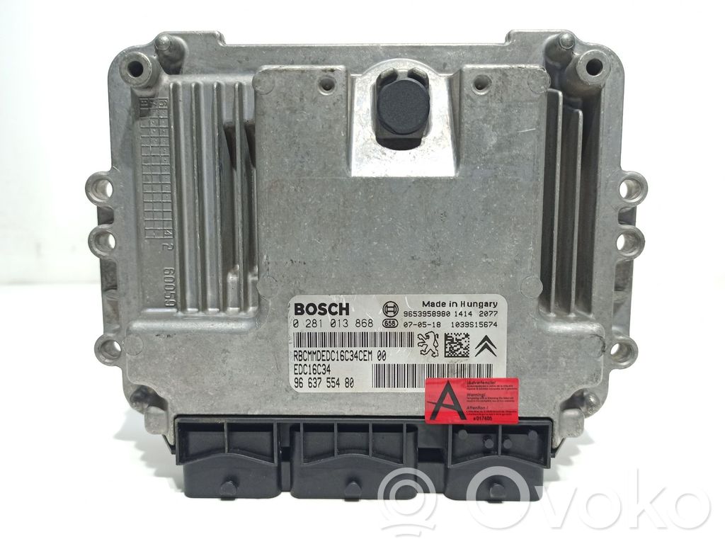 Peugeot 207 Engine control unit/module 