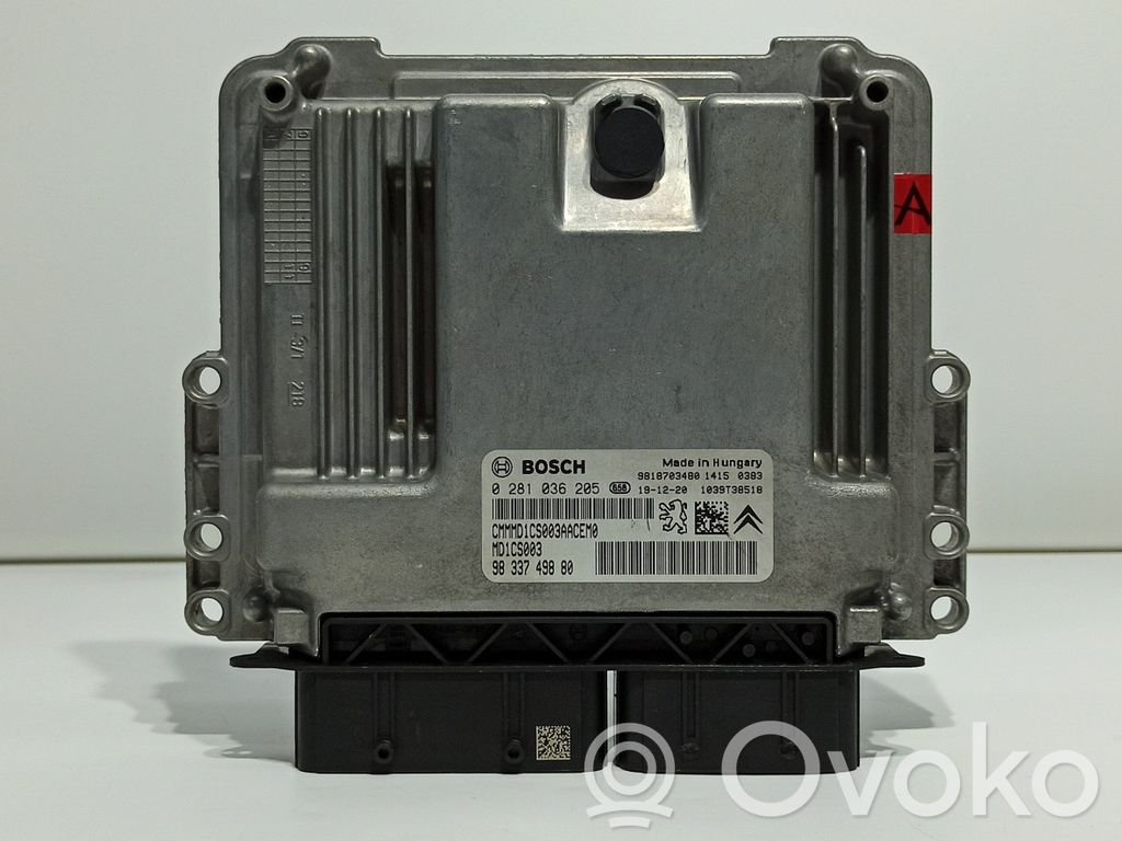 Engine control unit/module   9833749880,1667995680