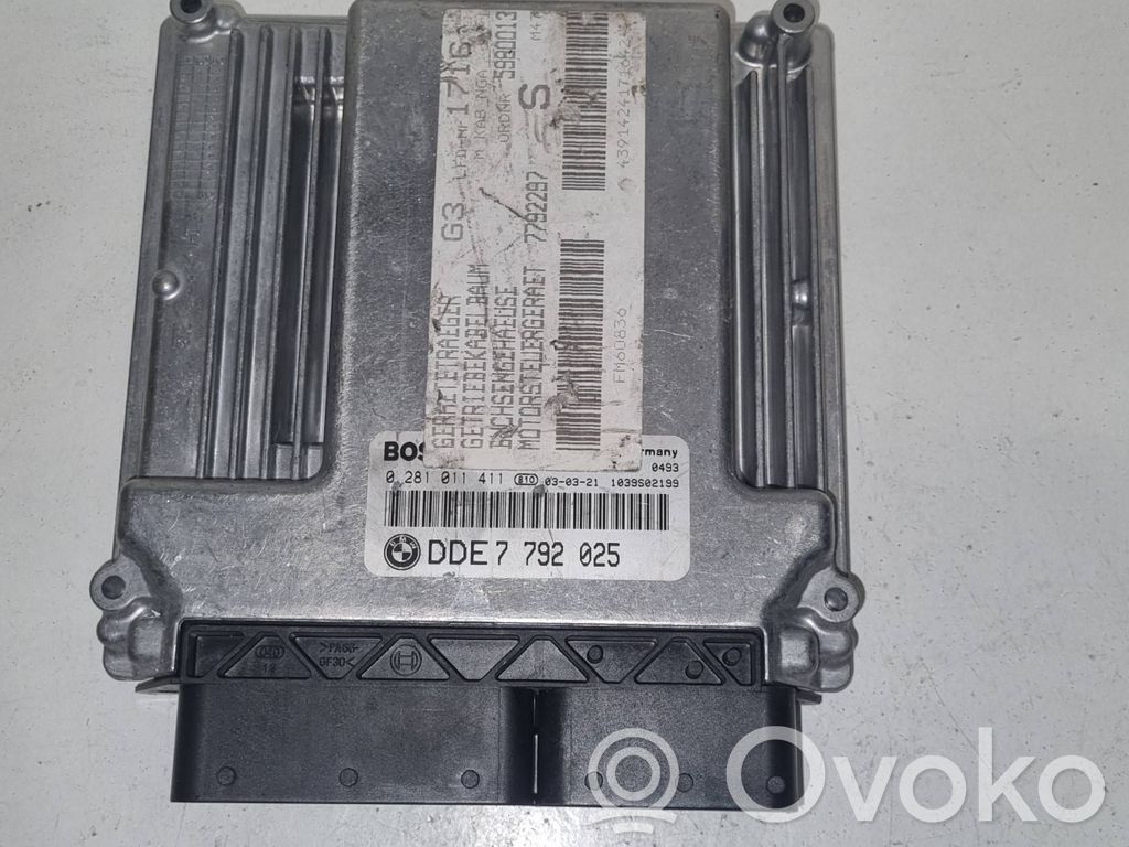 Unidad de control/módulo del motor   0281011411,7792025