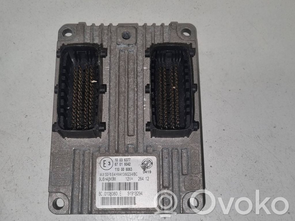 Engine control unit/module ECU   51918294,IAW5SF8E4,HW413