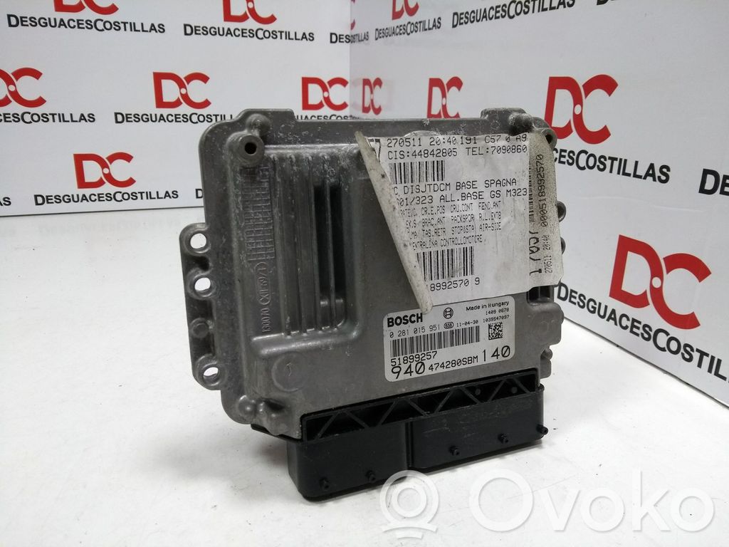 Alfa Romeo Giulietta Engine control unit/module 
