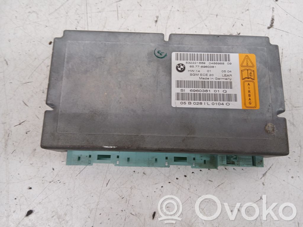 BMW 5 E60 E61 Unitate/modul de comandă airbaguri 